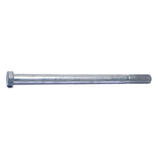 Midwest Fastener 3/8"-16 Hex Head Cap Screw, Hot Dipped Galvanized Steel, 6 in L, 50 PK 05391